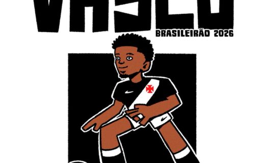 Charge pré-jogo de Vasco x Bahia é destaque